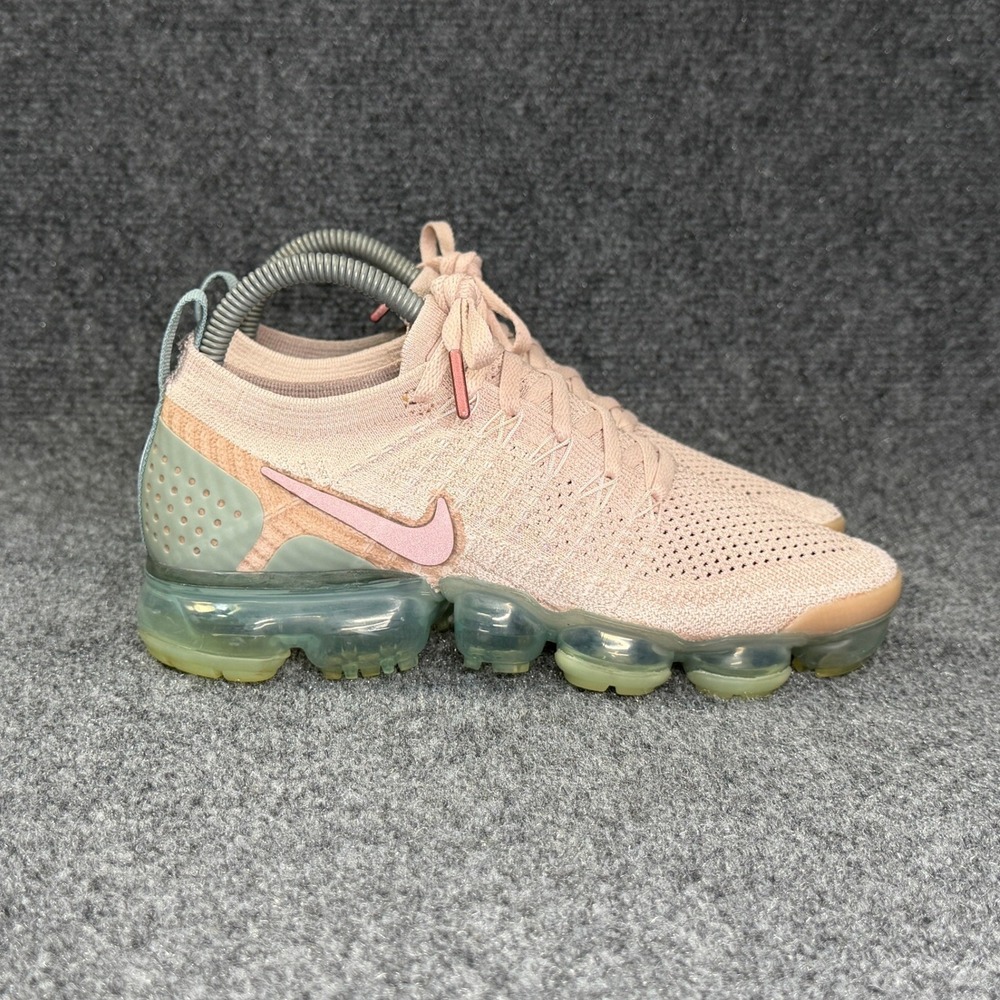 Nike Air VaporMax Flyknit 2 Running Shoes Women's 7 Particle Beige Athletic Run